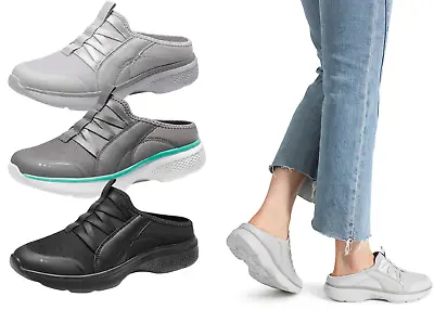 Women Comfortable Slip On Mule Shoes Lightweight Casual Sneaker Walking Shoes • $14.99