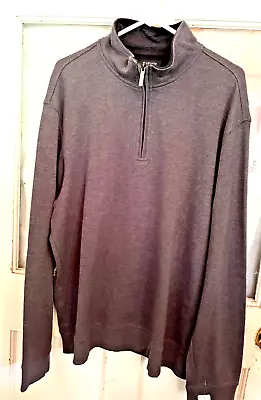 New Van Heusen Men’s 1/4 Zip Pullover Grey Sweater XXL TTG Big Tall • $24.85