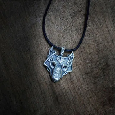 VIKING FENRIS WOLF Necklace - Heathen Asatru Nordic Norse Fenrir Thor Ragnarock • $10