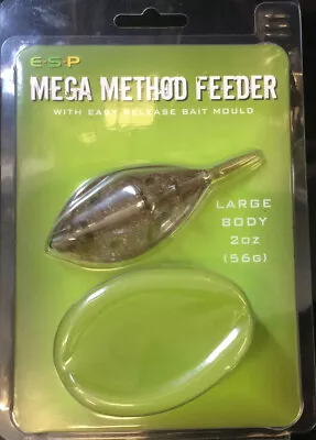 DRENNAN ESP MEGA METHOD FEEDER & MOULD LARGE In 2oz (56g) Or 3oz (85g) • $9.52