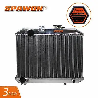 SPAWON Radiator For 1941-1952 Jeep Willys M38 CJ-2A CJ-3A 2.2L 2.6L 3Row 52mm MT • $133