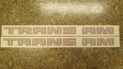 1981 Trans Am Fender Decal Pair 2 Color Red • $38