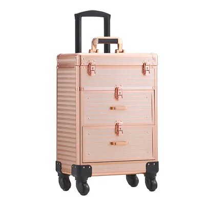 Rolling Beauty Professional Nail Technician Makeup Trolley Vanity Case Drawer UK • £69.95