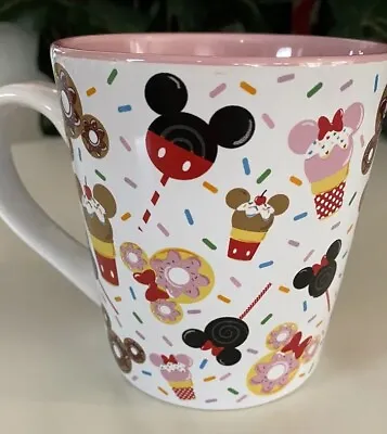 Disney’s Mickey & Minnie Sweet Treats Food Snacks Ceramic Coffee Mug (NEW) • $14.97