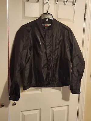 Joe Rocket Seam Sealed Rain Motorcycle Touring Jacket Sz 2XL  Large Black Lined • $34.99