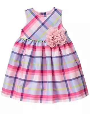 NWT Gymboree Family Brunch Plaid Dress Baby Toddler Girls Easter 0-312-18M • $12.95