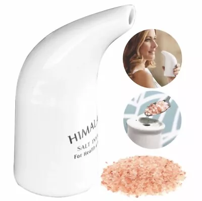 Himalayan Natural Salt Pipe Inhaler  100% Natural Pink  Salt Crystals- • £10.49