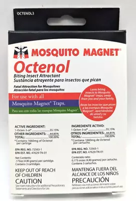 (3 PACK) Mosquito Magnet Outdoor Biting Insect Attractant Octenol Refill • $22.99