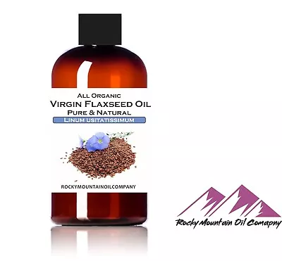 $5.55 • Buy Organic Virgin Flaxseed Oil Cold Pressed Flax Seed Linseed Liquid Gallon