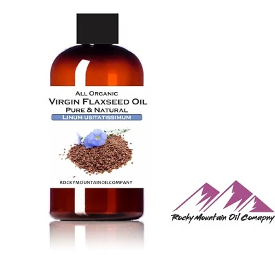 $5.55 • Buy Organic Virgin Flaxseed Oil Cold Pressed Flax Seed Linseed Liquid Gallon