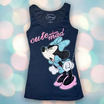 Disney Minnie Mouse Rhinestone Women’s Tank Top Size S  • $13.99