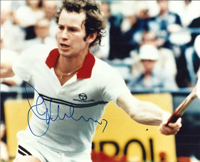 $76.99 • Buy John McEnroe Autographed 8  X 10  Photo
