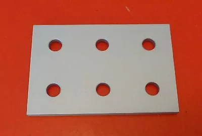 80/20 8020 EQUIVALENT Aluminum 6 Hole Joining Plate 10 Series P/N 4166 NEW • $5.40