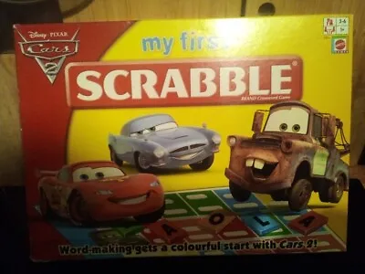 My First Scrabble - Disney Pixar Cars 2 Edition - Mattel Games - 2011 - Vgc • £12.99