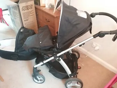 Mamas & Papas Sola2 Black Pushchairs Single Seat Stroller • £100