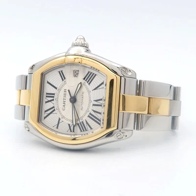 $5895 • Buy Cartier Roadster 18kt Yellow Gold & Steel Automatic Full Size 2510 W62031Y4