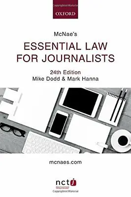 Mcnaes Essential Law For Journalists 24e-Mike Dodd Mark Dodd • £3.51