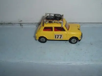 Corgi Toys #308 Monte Carlo Bmc Mini Cooper S Rallye #177 Yellow Red Interior • $48.62