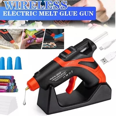 Cordless Hot Glue Gun With 30 Mini Glue Sticks Melt For Arts Craft DIY Kit Set • $19.98