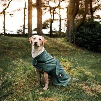 £24.47 • Buy DANISH DESIGN DOG ROBE COTTON TOWELLING DRYING COAT Sizes 16  40cm To 28  70cm
