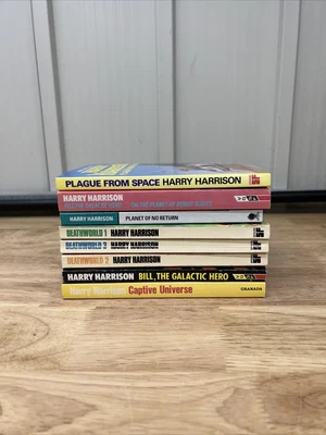 £39.99 • Buy Harry Harrison 8x Paperback Book Bundle Deathworld Science Fiction