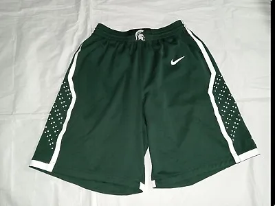 Authentic Nike Michigan State MSU Spartans Athletic Team Basketball Shorts Small • $27.99