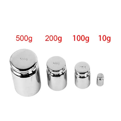 10g 100g 200g 500g For Weigh Scale Silver Calibration Weight Chrome Plating Gram • £3.46