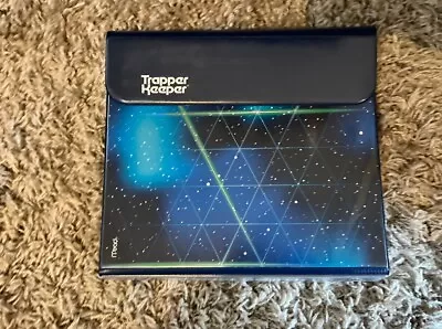 Vintage Mead Trapper Keeper 3 Ring Binder W Inside Folders & Charts Galaxy Blue. • $9.99