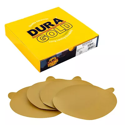 400 Grit 6  Gold PSA Self Adhesive Sanding Discs For DA Sanders - Box Of 50 • $17.99