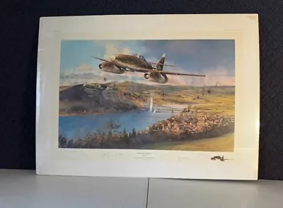 Robert Taylor Military Art Print-The Bridge At Remagen- Signed WWII Pilots +cert • $490