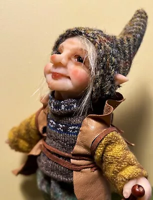 A Forest Guardian Elf Ooak Handsculpted Artdoll By Poppenmoon • $80