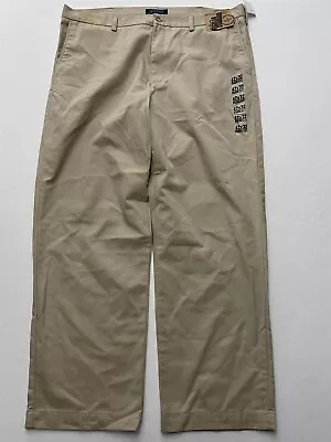 NEW Deadstock Old Navy 42 X 32 Regular Standard Plain Front Khaki Chino Pants • $21.02