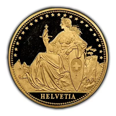 1986-AH Switzerland 1 Oz Gold Coin GEM Proof - Eternal Pact Helvetia - G2924 • $2795