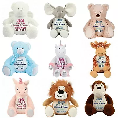 £28 • Buy Personalised Large Teddy Bear Pageboy Flower Girl Bridesmaid Wedding Gifts
