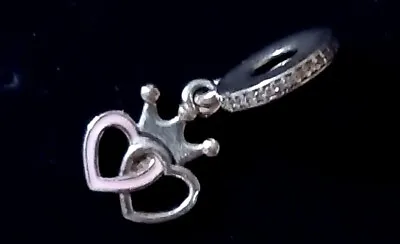 PANDORA Double Heart Crown Charm • £4.99