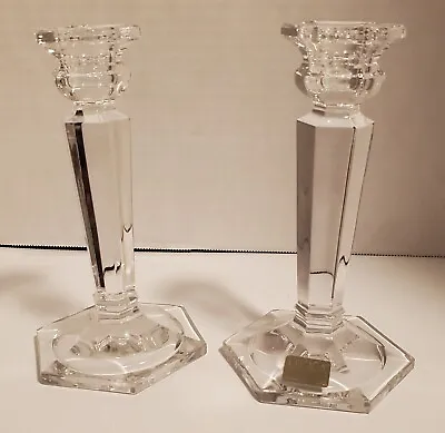 Mikasa Crystal Cambridge 6 1/2” Candlestick Candle Holders - Set Of 2 • $10.99
