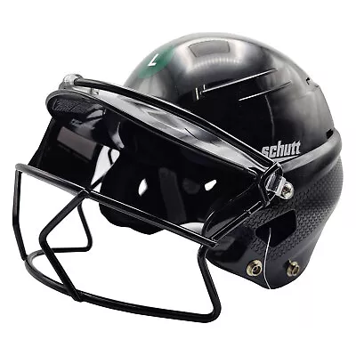 Schutt XR2 Fitted Softball Helmet With Cage Large Gloss Black • $119.99