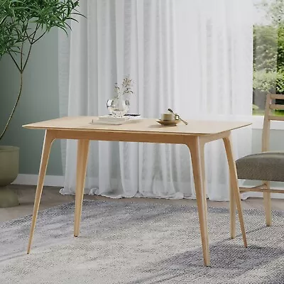 Elsinore Mid-Century Modern Natural Oak Finish Faux Wood Dining Table • $270.97