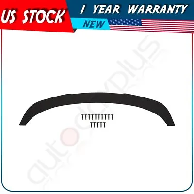 Valance V2 Style Universal 67  Front Bumper Lip Splitter Chin Spoiler Black • $75.64