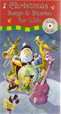 Christmas Songs & Stories For Kids (4 CDs And 4 Books) By Sunny Day Studios Sta • £4.72