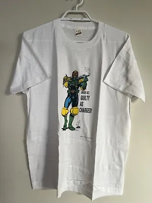 Screen Stars Judge Dredd Guilty As Charged 1989 Graphic Print Comic T-Shirt • $275.96