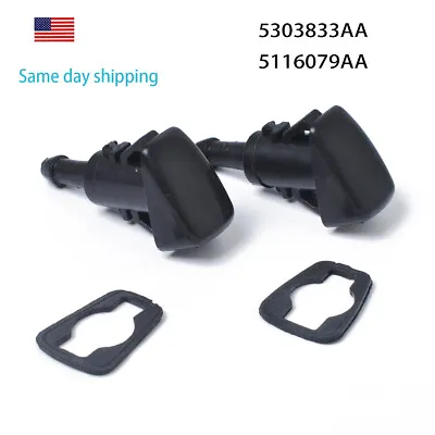 $5.49 • Buy 2 Windshield Washer Fluid Spray Nozzle For Dodge Charger Ram 1500 2500 5113049AA