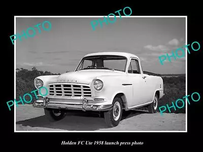 OLD 8x6 HISTORIC PHOTO OF 1958 HOLDEN FC UTE LAUNCH PRESS PHOTO 1 • $9