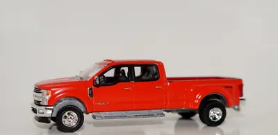 Greenlight 1/64 2019 Ford F-350 Lariat Dually Red Diecast Model Toy Truck Loose • $15.99
