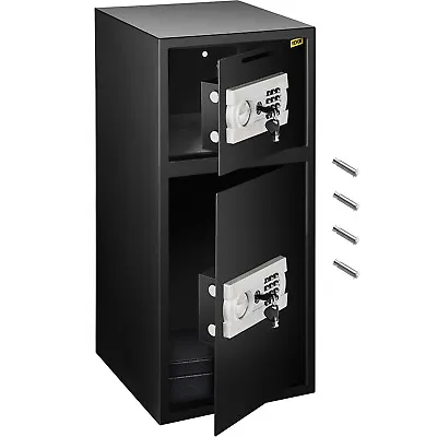 $126.69 • Buy Security Safe Deposit Drop Box Double Doors Front Load Depository NEWEST PRO