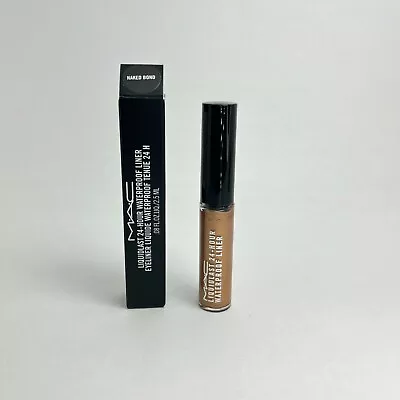 MAC Liquidlast 24 Hour Waterproof Eye Liner NAKED BOND Gold Full Size New In Box • $14.98