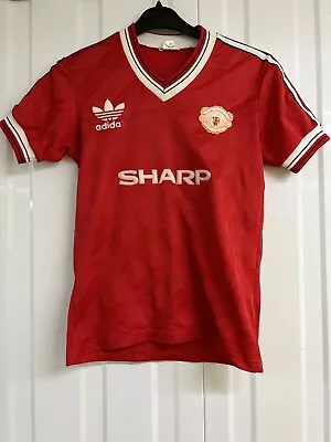 Manchester United 1986/87 Football Shirt Vintage Original Rare Sharp Adidas • £34.99