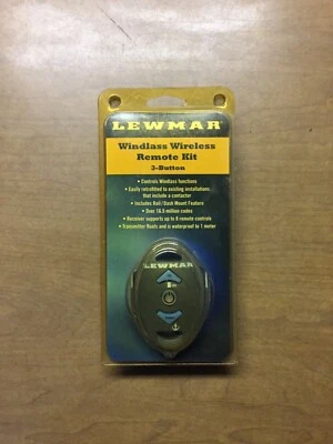 $175 • Buy Lewmar Windlass Wireless Remote Remote Kit 3 Button Model # 68000844