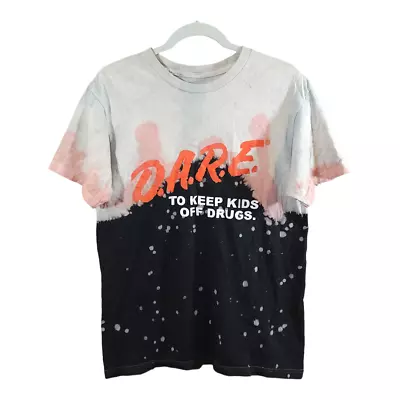 D.A.R.E. To Keep Kids Off Drugs Tie Dye Short Sleeve Graphic Tee Adult S/M • $9.99