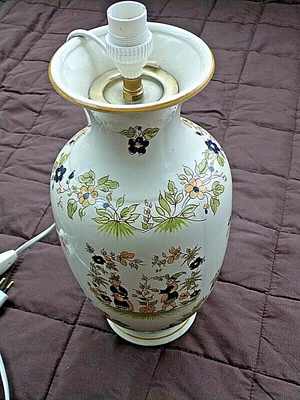 £82.70 • Buy Floor Lamp Faience Vieux Moustiers Vintage-Décor Floral/Flowers/Butterflies